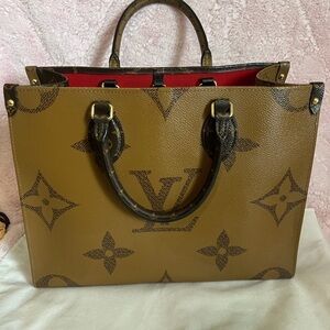 Louis Vuitton On The Go MM Reverse Monogram Tote